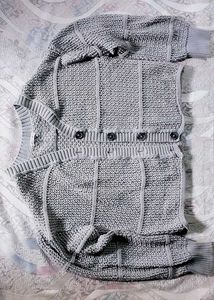 Light Blue Knit Cardigan Sweater