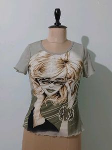 Y2K Graphic Print T-Shirt
