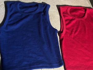 Ribbed Racerback Crop Tops (Set of 2)