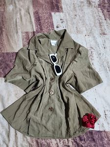 Shiny Pretty Button Down PLUS SIZE Top Party Offic