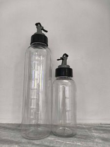 Set of 2 Clear oil Bottles
