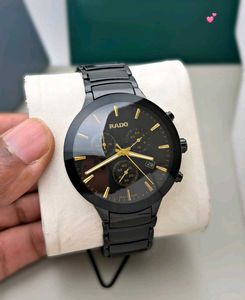 Rado Watch - Chronograph Black &amp; Rose Gold FOR MEN