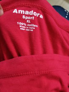 Red T-shirt For Home Wear