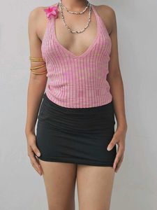 Pink Halter Top