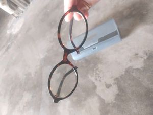 savana leopard print round glasses