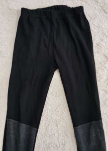 Black Paneled Leggings