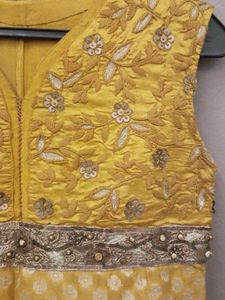 Elegant Golden Embroidered Kurta