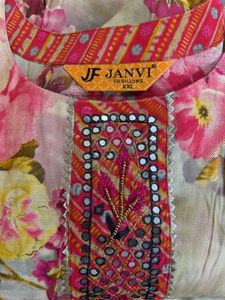 Floral Print Kurta with Pant Set