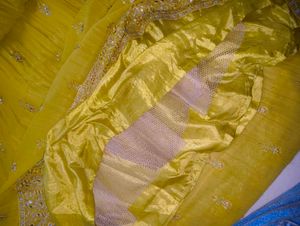 Mustard Yellow Embroidered Lehenga Choli Set