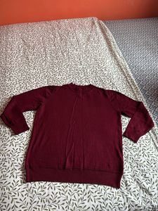 Maroon Crew Neck Sweater