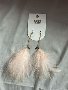 Feather Drop Earrings