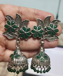 Oxidize Silver Earrings / Jhumkas