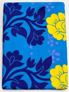Vibrant Blue Floral Dhakai Jamdani Saree