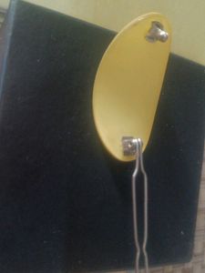 Vintage Yellow Hair Clip