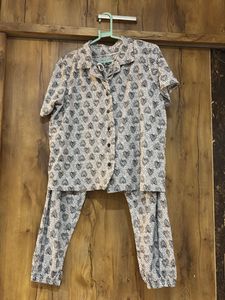 Cozy Heart Print Pajama Set