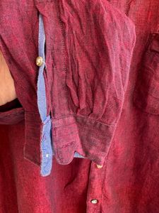 Men's Red Band Collar Shirt