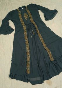 Elegant Grey Ethnic Gown
