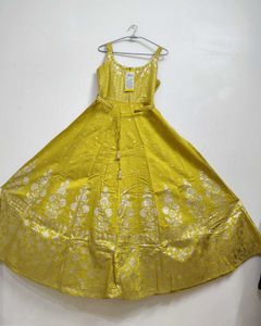 Yellow Embroidered Lehenga Choli