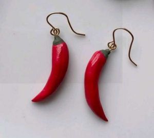 Spicy Red Chili Pepper Earrings