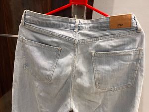 Zara Light Blue Denim Jeans