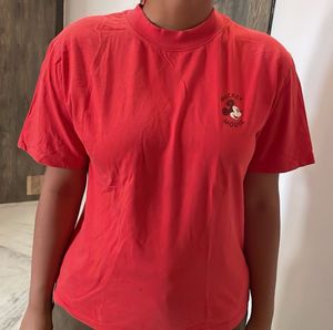 Red Mickey Mouse T-Shirt