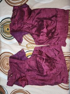 Maroon Embroidered Blouse
