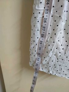 White Polka Dot Midi Dress