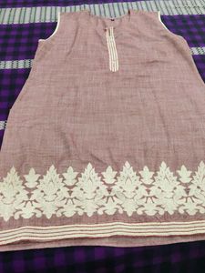 Embroidered Kurta Top... orange colour top free