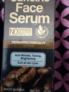 Wow Caffeine Face Serum. 25% Use . 85% Left . Good Product Tested By Doctors