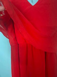 Chic Red Sleeveless Mini Dress