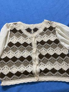 Crochet Knit Cardigan