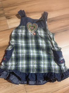 Cute Plaid Denim Dress