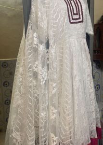 White dress with Dupatta