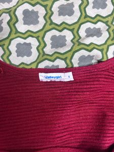 Burgundy Knit Sweater or shrug