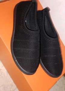 Black Slip-On Shoes