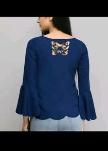 Navy Blue Plain Top