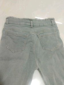 Grey bootcut jeans