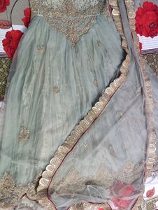 Beautiful Gown With Dupatta Designer