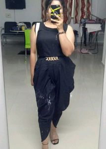 Elegant Black Dangri