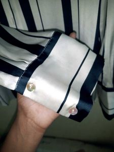 Stylish Striped Button-Up Shirt