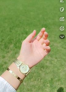 Elegant Gold Tone Watch 🌟