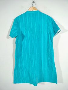Cyan Blue Kurtas (Men's)