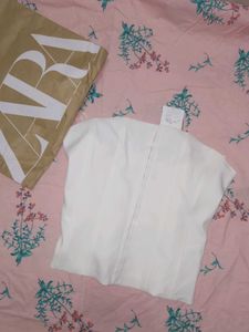 ZARA -White Corset Top