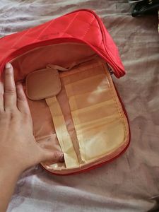 Red Quilted Pouch