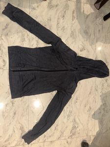 Cozy Grey Zip-Up Hoodie