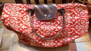 Stylish Red Floral Tote Bag