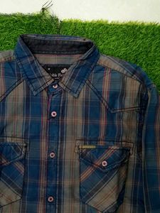 NOBLE FAITH Men's Plaid Long Sleeve Shirt
