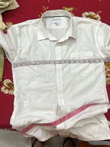 Men's White Button-Down Shirt 38 size
