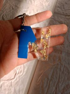 Resin N latter Keychain