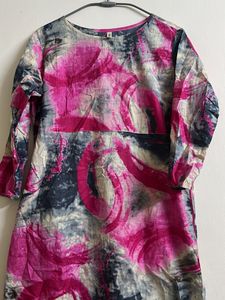 Vibrant Abstract Print Kurta